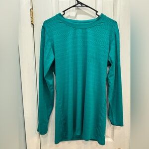 ZYIA Active Teal Perforated Top